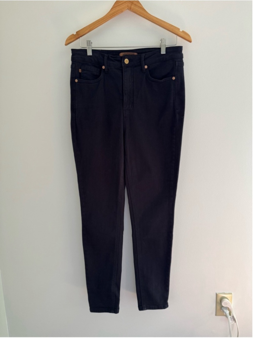 Black Slim Straight Judy Blue Jeans Women’s 9/29 High Rise